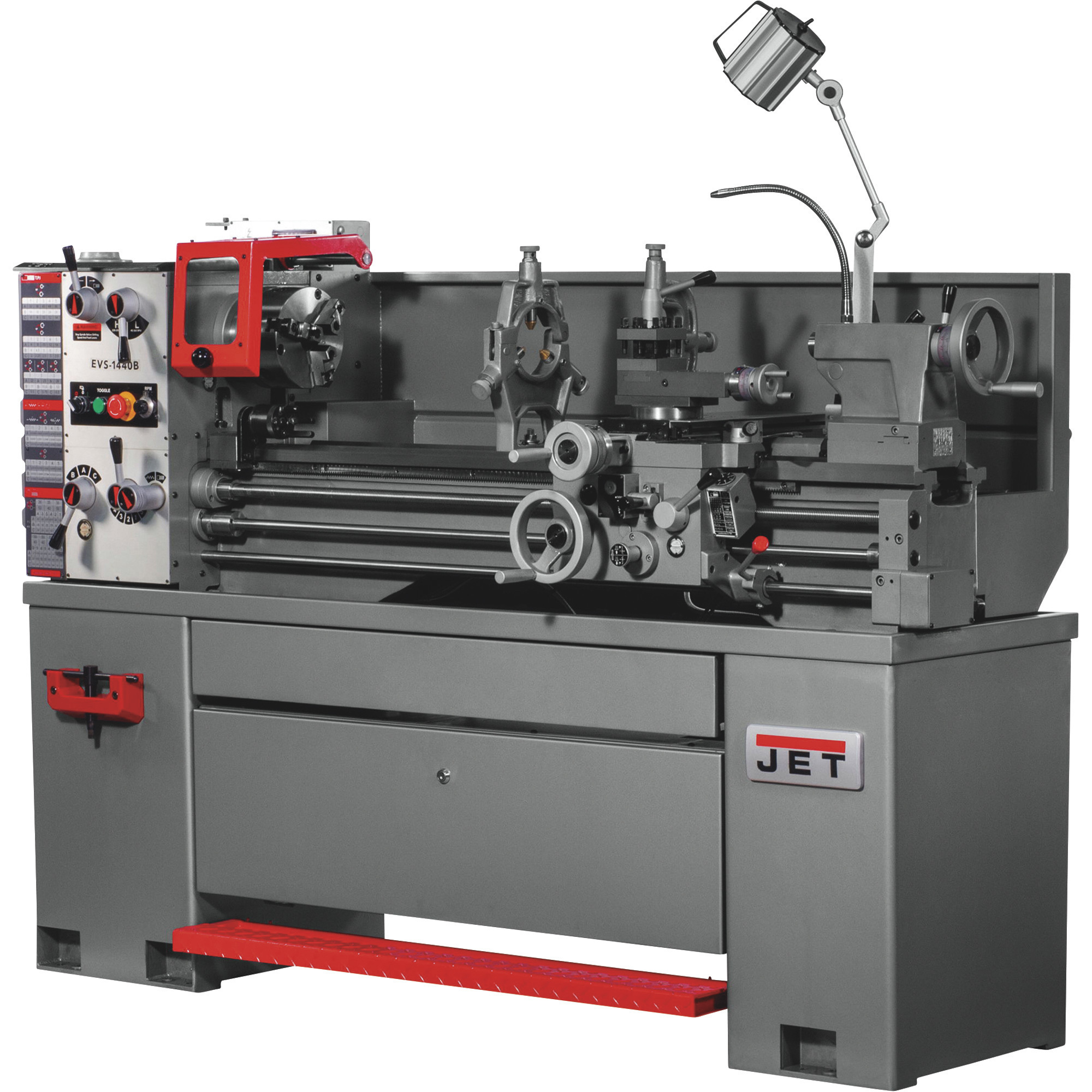 JET 14in. x 40in. Electronic Variable-Speed Lathe, 3 HP, 230/460V, Model# EVS-1440B